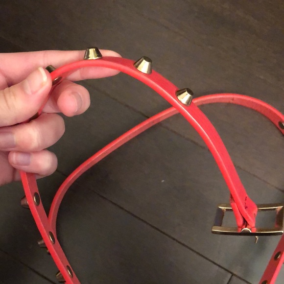 FREE NWOT Red Stud Belt - Picture 2 of 4